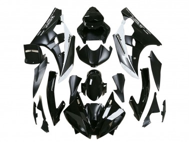 2006-2007 Glossy Black Matte Black White Motul Michelin Yamaha YZF 600 R6 Motorcycle Fairings Canada