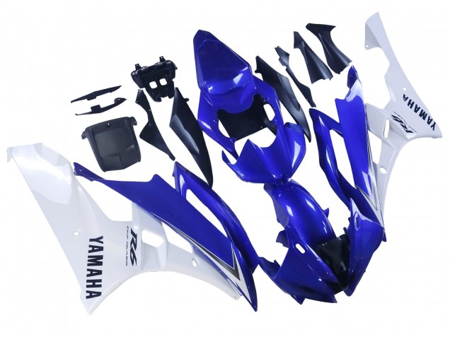 2006-2007 White Blue Black Yamaha YZF 600 R6 Motorcycle Fairings Canada