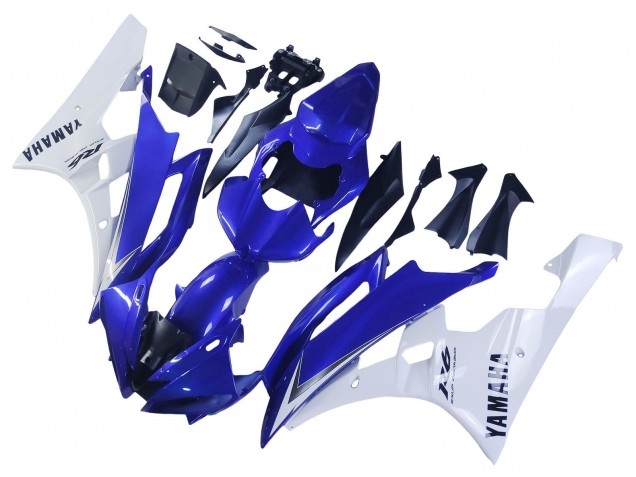 2006-2007 White Blue Black Yamaha YZF 600 R6 Motorcycle Fairings Canada