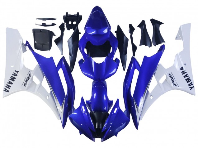 2006-2007 White Blue Black Yamaha YZF 600 R6 Motorcycle Fairings Canada