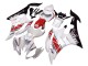 2006-2007 White Red Black Motul Yamaha YZF 600 R6 Motorcycle Fairings Canada