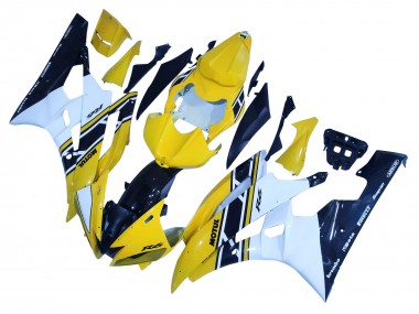 2006-2007 Yellow White Glossy Black Motul Yamaha YZF 600 R6 Motorcycle Fairings Canada