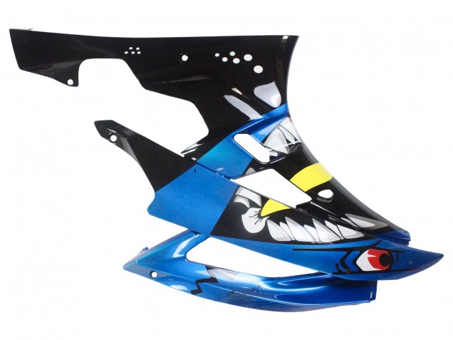 2006-2007 Blue Neon Green Black Shark Yamaha YZF 600 R6 Motorcycle Fairings Canada