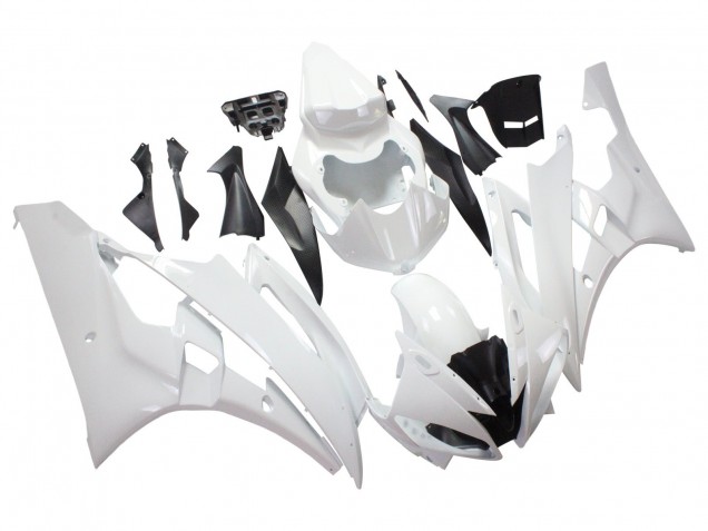 2006-2007 White Yamaha YZF 600 R6 Motorcycle Fairings Canada