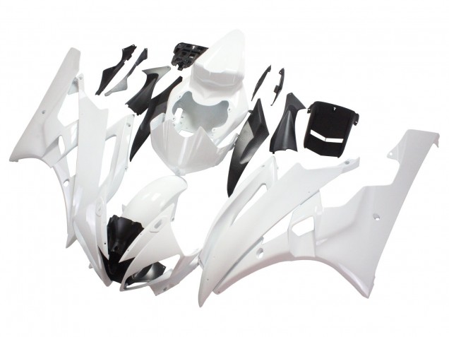 2006-2007 White Yamaha YZF 600 R6 Motorcycle Fairings Canada