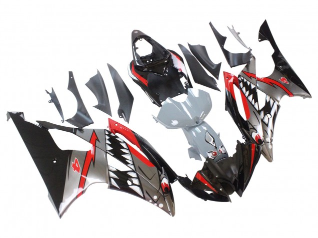 2008-2016 Silver Black Red Shark 4 Yamaha YZF 600 R6 Motorcycle Fairings Canada