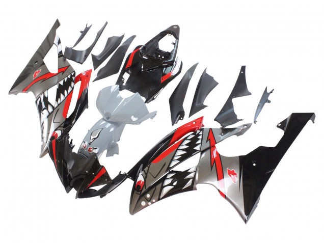 2008-2016 Silver Black Red Shark 4 Yamaha YZF 600 R6 Motorcycle Fairings Canada