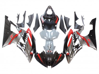 2008-2016 Silver Black Red Shark 4 Yamaha YZF 600 R6 Motorcycle Fairings Canada
