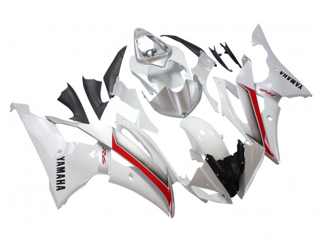 2008-2016 White Red Yamaha YZF 600 R6 Motorcycle Fairings Canada