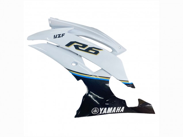 2008-2016 White Blue Glossy Black Yamaha YZF 600 R6 Motorcycle Fairing Canada