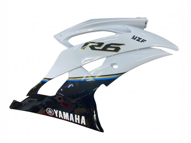 2008-2016 White Blue Glossy Black Yamaha YZF 600 R6 Motorcycle Fairing Canada