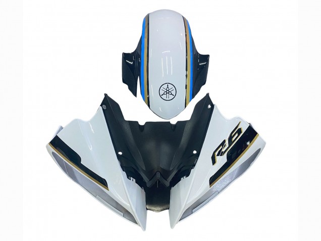 2008-2016 White Blue Glossy Black Yamaha YZF 600 R6 Motorcycle Fairing Canada