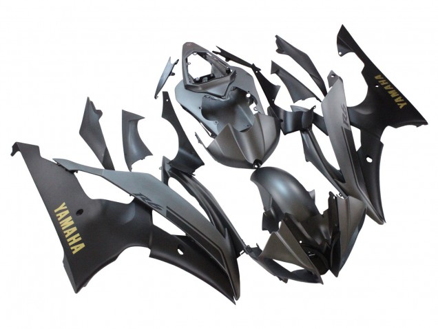 2008-2016 Grey Matte Black Gold Decals Yamaha YZF 600 R6 Motorcycle Fairings Canada