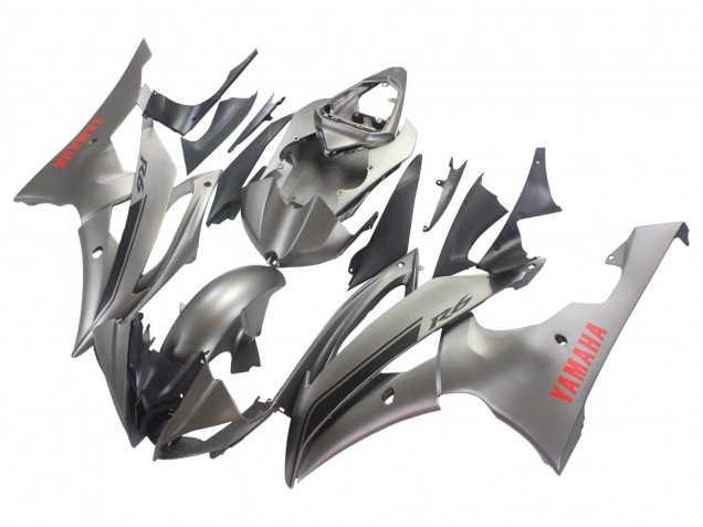 2008-2016 Matte Grey Red Decals Yamaha YZF 600 R6 Motorcycle Fairings Canada