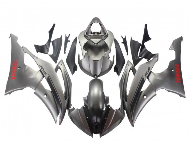 2008-2016 Matte Grey Red Decals Yamaha YZF 600 R6 Motorcycle Fairings Canada