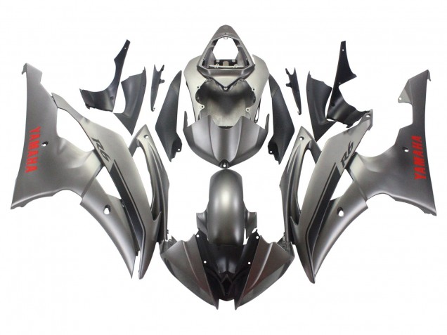 2008-2016 Matte Grey Red Decals Yamaha YZF 600 R6 Motorcycle Fairings Canada
