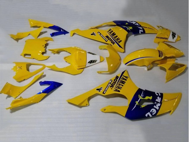 2008-2016 Yellow Blue Camel Motul Michelin Yamaha YZF 600 R6 Motorcycle Fairings Canada
