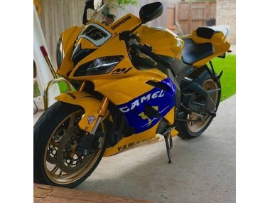 2008-2016 Yellow Blue Camel Motul Michelin Yamaha YZF 600 R6 Motorcycle Fairings Canada