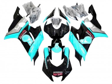 2008-2016 Light Blue Glossy Black Petronas Yamaha YZF 600 R6 Motorcycle Fairings Canada
