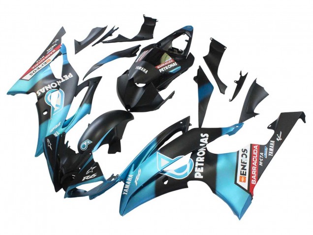 2008-2016 Light Blue Matte Black Petronas ENEOS Yamaha YZF 600 R6 Motorcycle Fairings Canada