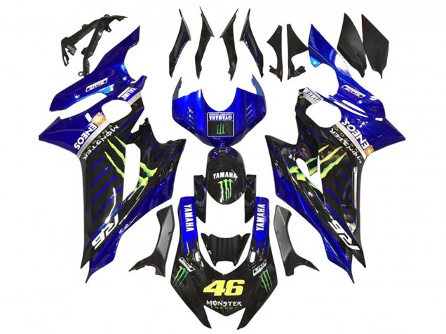 2017-2023 Blue Glossy Black Green Monster ENEOS Yamalube Yamaha YZF 600 R6 Motorcycle Fairings Canada
