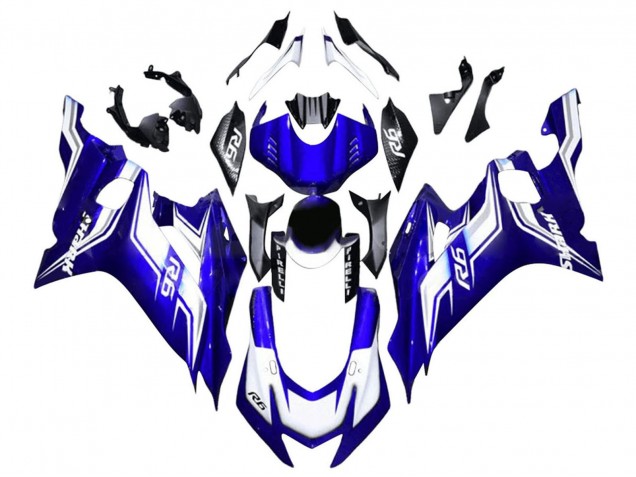 2017-2023 White Blue Yamaha YZF 600 R6 Motorcycle Fairing Canada