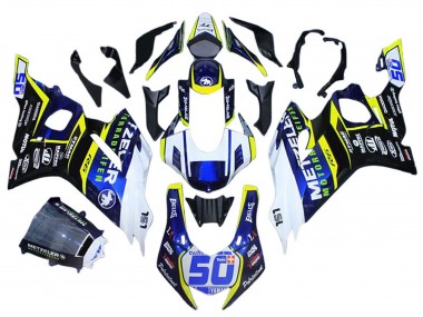 2017-2023 White Yellow Blue Yamaha YZF 600 R6 Motorcycle Fairings Canada