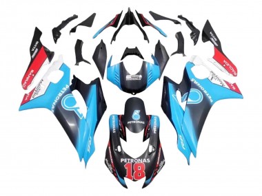 2017-2023 White Blue Red Black Petronas 18 Yamaha YZF 600 R6 Motorcycle Fairings Canada