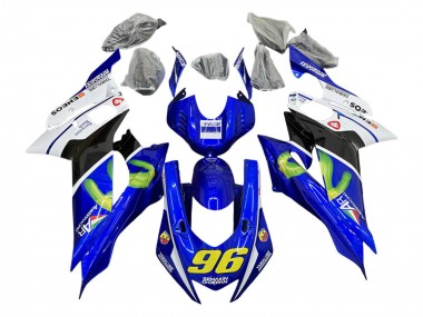 2017-2023 White Blue Black Green MoviStar Semakin Didepan Yamaha YZF 600 R6 Motorcycle Fairings Canada