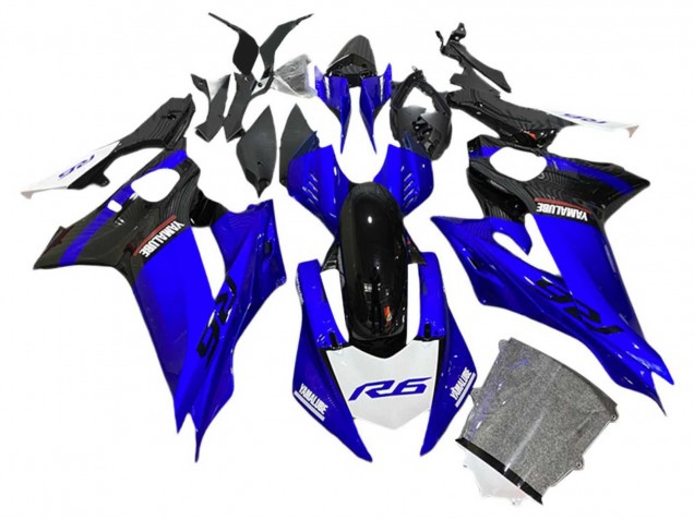 2017-2023 Blue Black White Yamaha YZF 600 R6 Motorcycle Fairings Canada