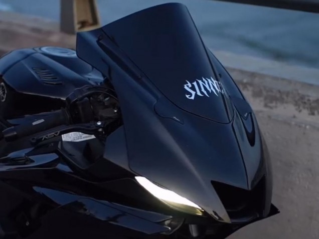 2017-2023 Glossy Black Yamaha YZF 600 R6 Motorcycle Fairings Canada