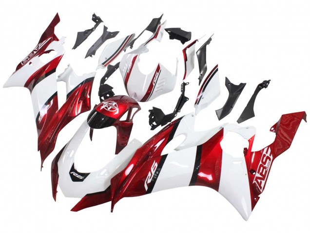 2017-2023 White Red Black Yamaha YZF 600 R6 Motorcycle Fairings Canada