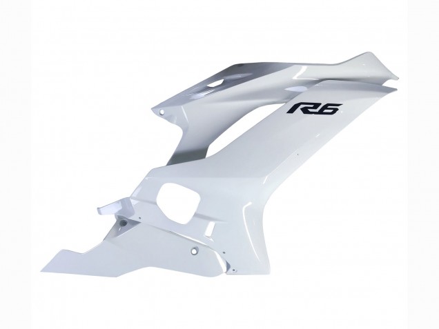 2017-2023 White Yamaha YZF 600 R6 Motorcycle Fairings Canada
