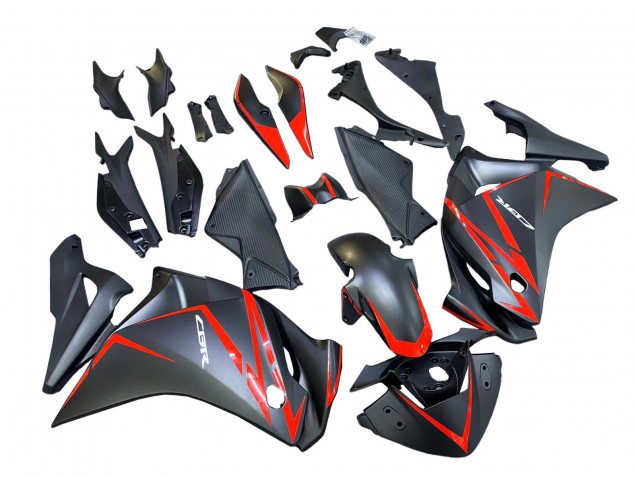 2011-2015 Matte Black Red Stripe Honda CBR250RR Motorcycle Fairings Canada