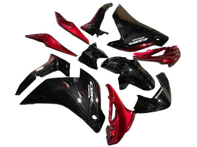 2011-2015 Glossy Black Red Honda CBR250RR Motorcycle Fairings Canada