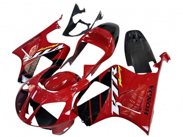 2000-2006 Red Black Stripe Racing Honda VTR1000 Motorcycle Fairings Canada