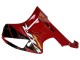 2000-2006 Red Black Stripe Racing Honda VTR1000 Motorcycle Fairings Canada
