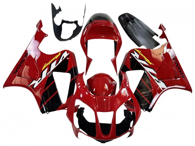 2000-2006 Red Black Stripe Racing Honda VTR1000 Motorcycle Fairings Canada