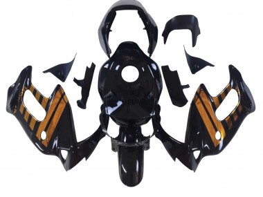 1997-2005 Glossy Black Gold Honda VTR1000F Motorcycle Fairings Canada