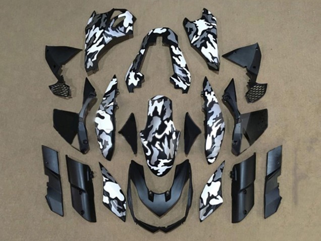 2010-2013 Black White Camouflage Kawasaki Z1000 Motorcycle Fairings Canada