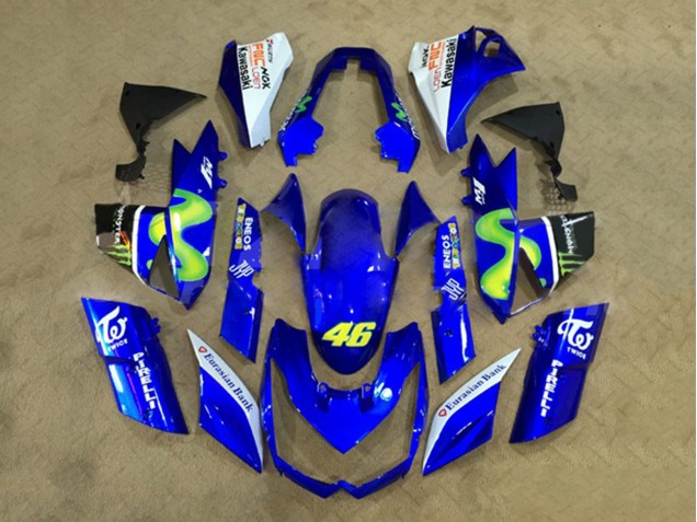 2010-2013 White Blue Yellow Monster Kawasaki Z1000 Motorcycle Fairings Canada