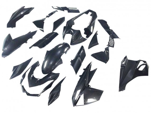 2010-2013 Black Carbon Fiber Kawasaki Z1000 Motorcycle Fairings Canada
