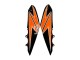 2010-2013 Orange Glossy Black Kawasaki Z1000 Motorcycle Fairings Canada