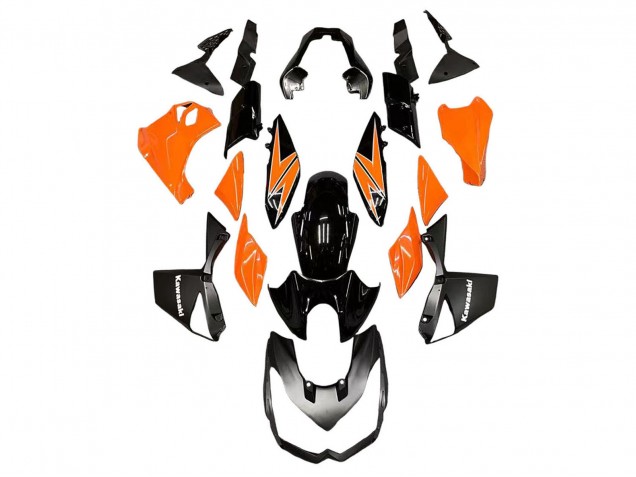 2010-2013 Orange Glossy Black Kawasaki Z1000 Motorcycle Fairings Canada