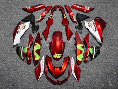 2010-2013 Red White Green Monster 46 Kawasaki Z1000 Motorcycle Fairings Canada