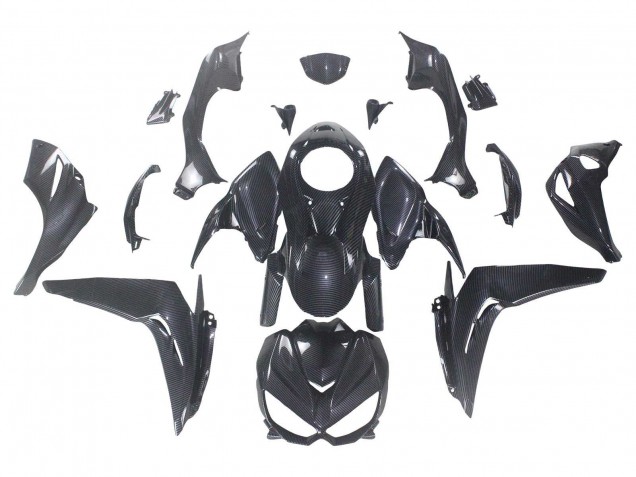 2014-2019 Black Carbon Fiber Kawasaki Z1000 Motorcycle Fairings Canada