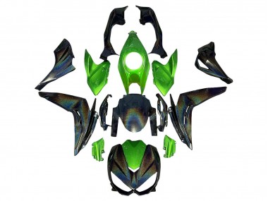 2014-2019 Green Rainbow Kawasaki Z1000 Motorcycle Fairings Canada