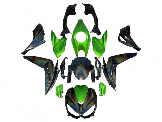 2014-2019 Green Rainbow Kawasaki Z1000 Motorcycle Fairings Canada