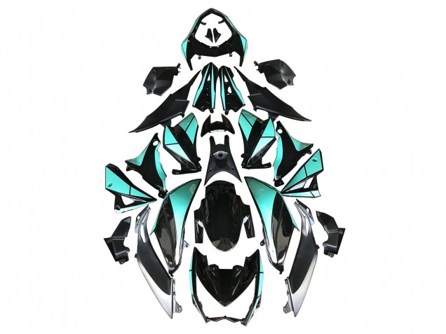 2014-2019 Light Blue Glossy Black Silver Kawasaki Z1000 Motorcycle Fairings Canada