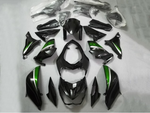 2013-2018 Glossy Black Green Silver Kawasaki Z800 Motorcycle Fairings Canada